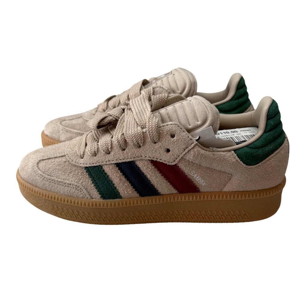 Adidas Samba XLG Snipes Exclusive Beige Green Navy Mens‎ 8.5 Womens 9.5 NEW